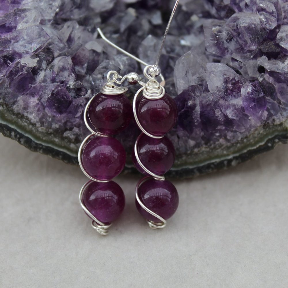 Glass beaded Dangle earrings